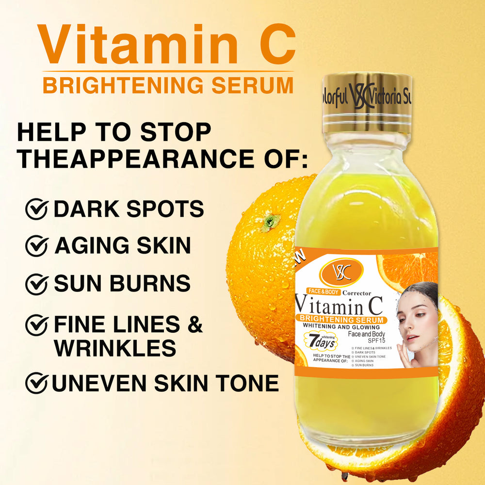 vsc 7-day turmeric essence arbutin whitening & repair serum kojic acid brightening & hydrating stock solution 125ml