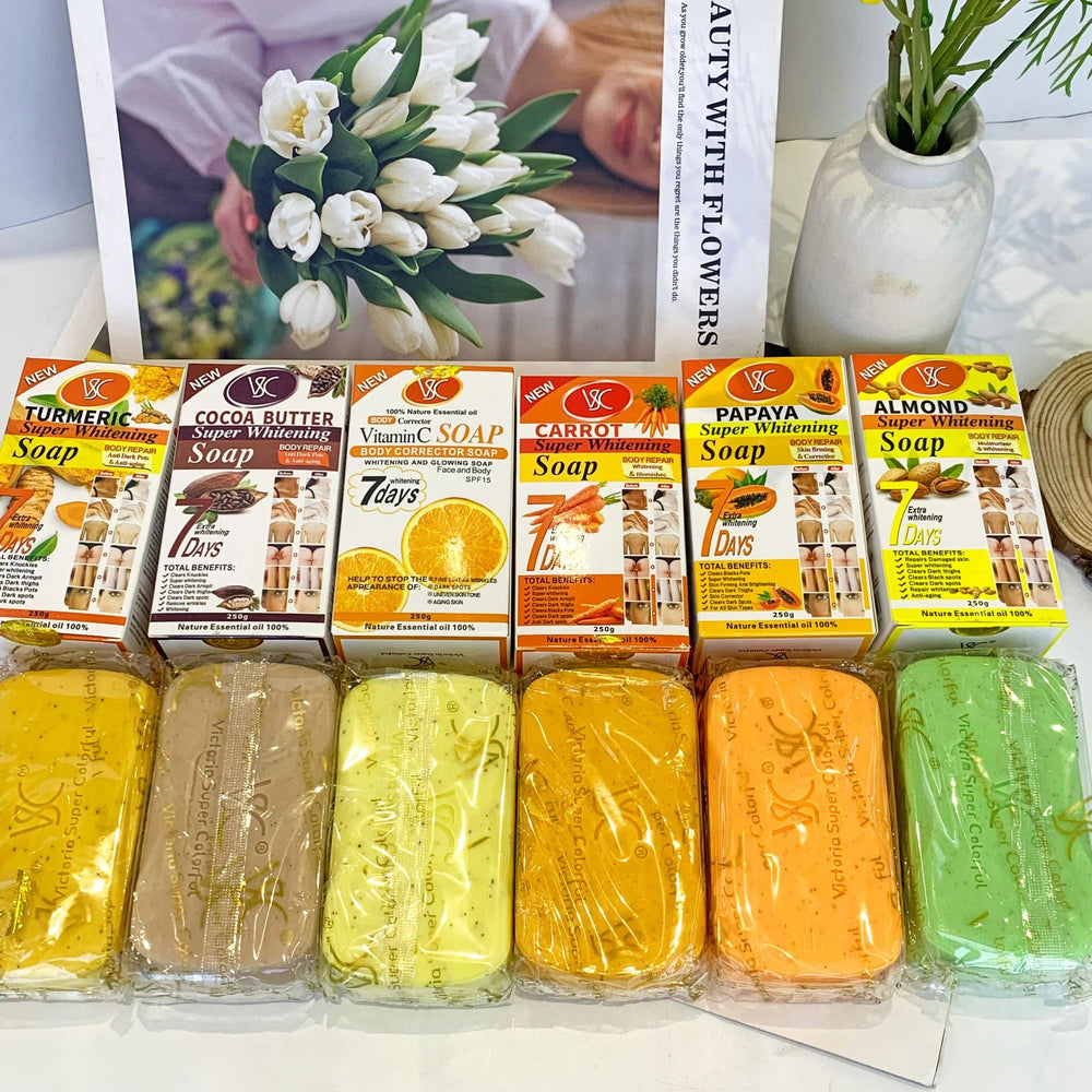 foreign trade english packaging papaya vc brightening soap fragrance bath carrot soap wholesale