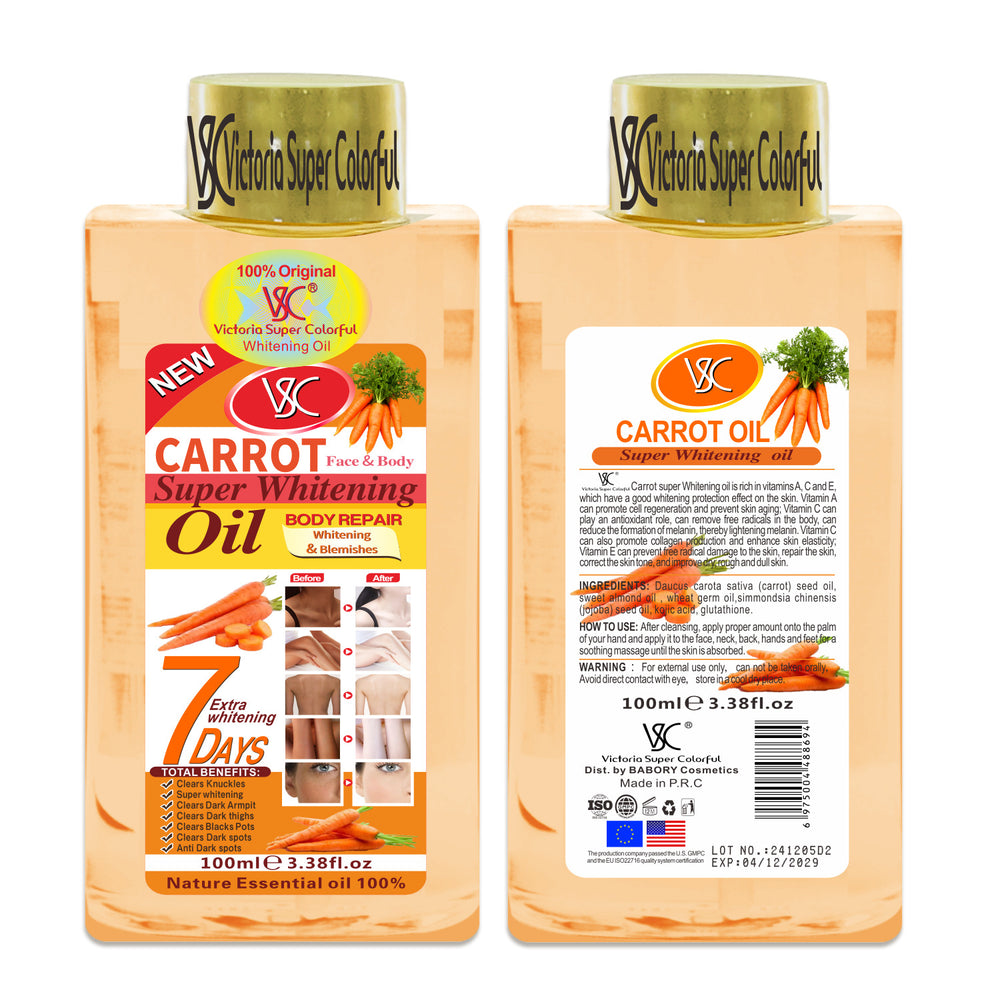 carrot essential oil facial body hair care papaya massage oil whole body nourishing brightening turmeric oil 100ml