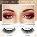 European and american glue-free self-adhesive eyelashes - full strip, realistic, dense, lengthening, hangable 3d temperature-activated adhesive self-adhesive false eyelashes