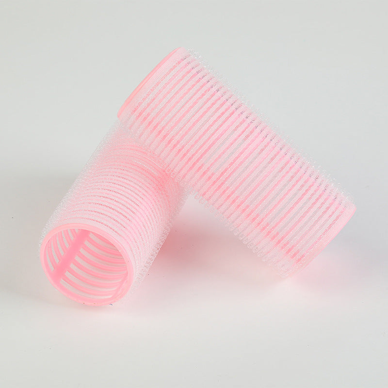 Diao cross-border long multi-color nylon self-adhesive hair curler, popular bangs, curly hair styling, direct supply from the manufacturer