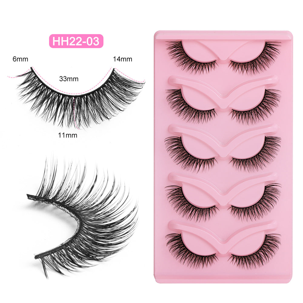 Bestselling faux fox eye lashes for export - dense, dd curl, russian volume, one-piece, hard band false eyelashes - qingdao