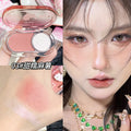 Jonbos cat diary cheek highlighter blush palette - all-in-one, fine shimmer, high-shine, waterproof, dual-color contouring palette for women