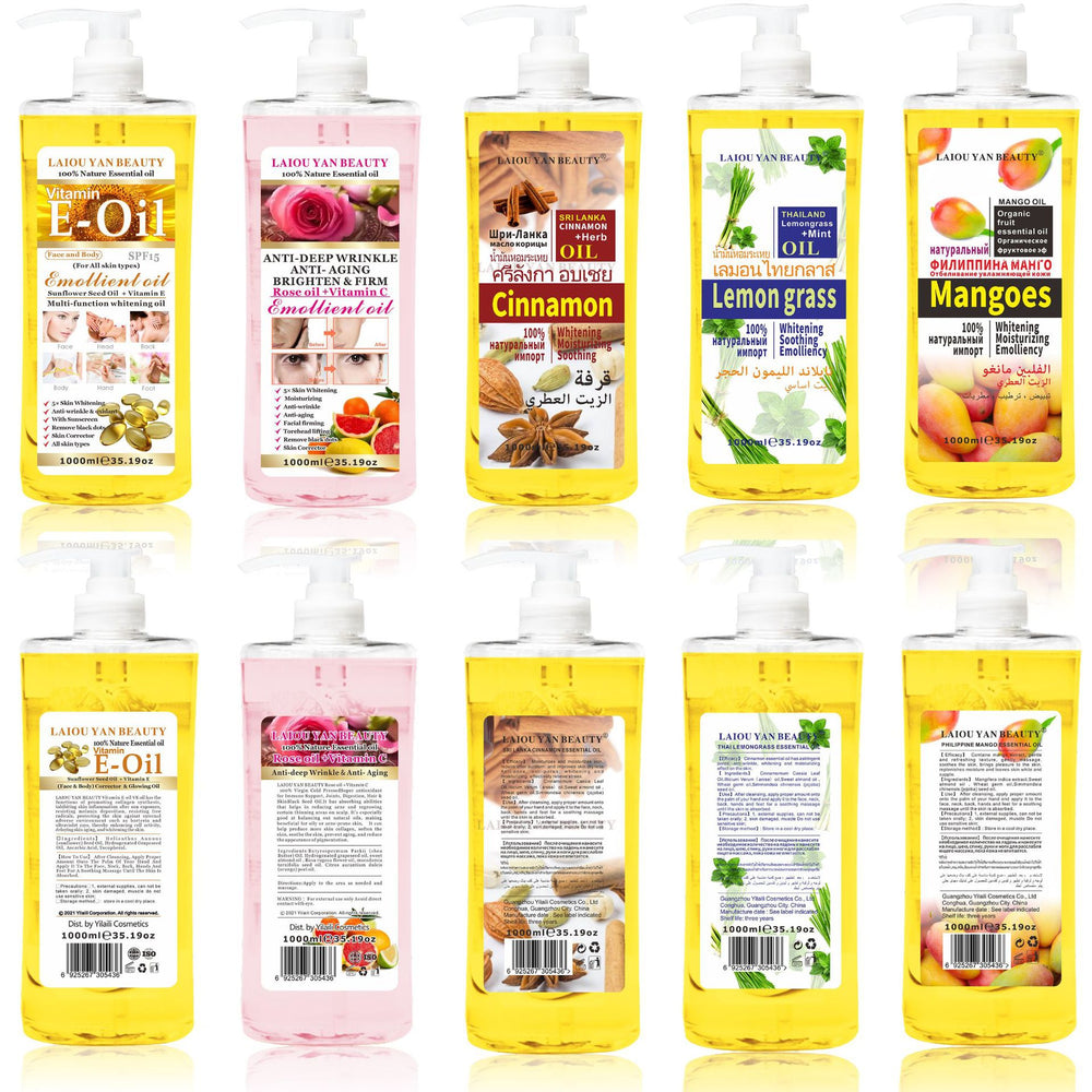 lemongrass essential oil facial body tea tree massage oil massage spa hair care brightening kojic acid oil 1000ml