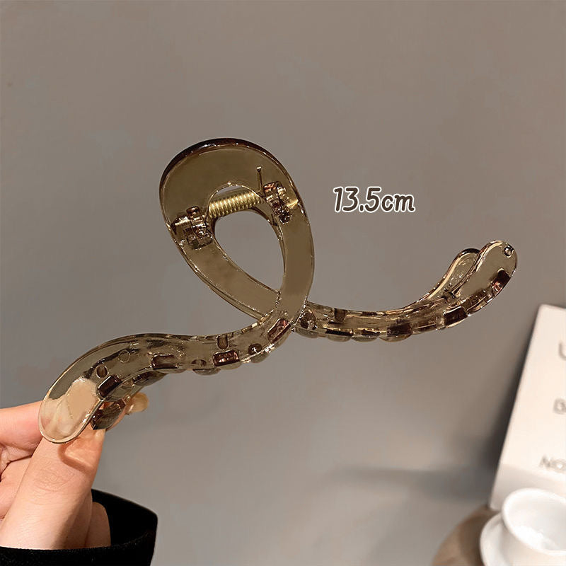 Korean autumn/winter premium hair clips - exquisite claw clips for updos, large size shark clips for thick hair, women's hair accessories