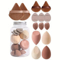 Export hot beauty egg set cross-border 14-piece mini triangle water drop puff air cushion makeup egg sponge