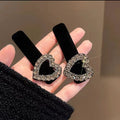 Rhinestone flocking hairpin for women, back of head broken hair bb clip, forehead side bangs clip, classy hairpin headwear autumn