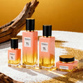 Ready-to-ship premium square glass cosmetic bottle set: 120ml lotion/essential oil sub-bottles & 50g cream/emulsion empty jars