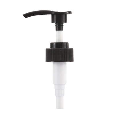 Ready-to-ship 32mm white lotion pump with press-down nozzle. threaded shampoo, body wash, conditioner dispenser - plastic pump
