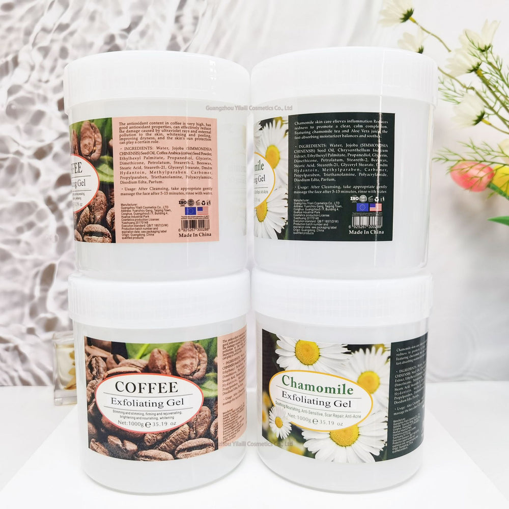 facial and body exfoliating gel, gentle and moisturizing, removes dead skin, deeply cleans pores, and treats body chicken skin
