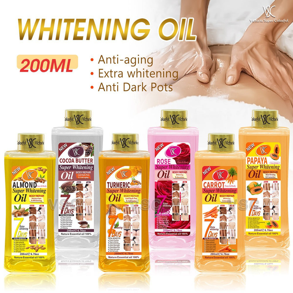 foreign trade 7-day brightening turmeric essential oil moisturizing whole body massage massage oil carrot oil 200ml