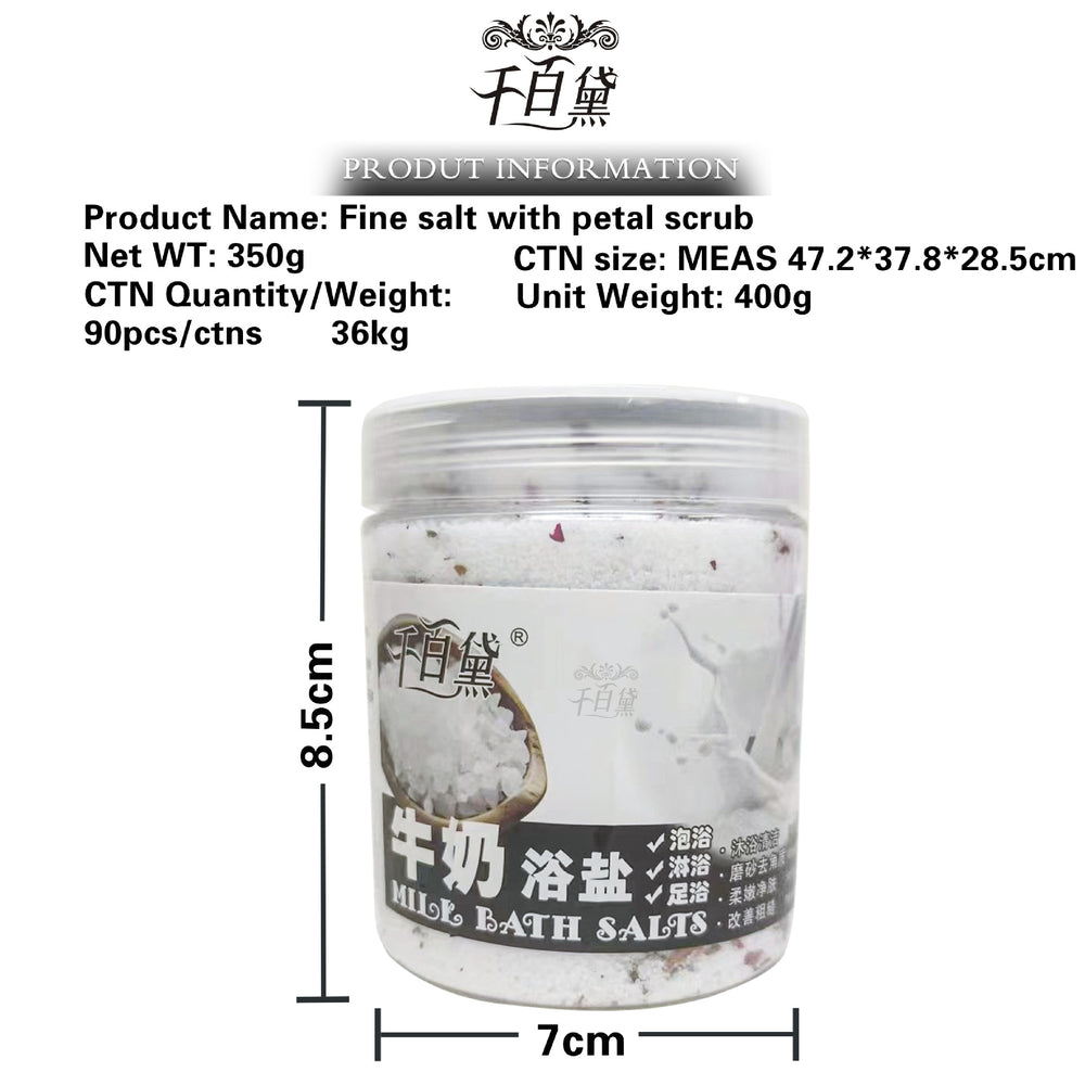 Wholesale petal bath salts for deep cleansing, exfoliation, and dead skin removal - all-over body scrub