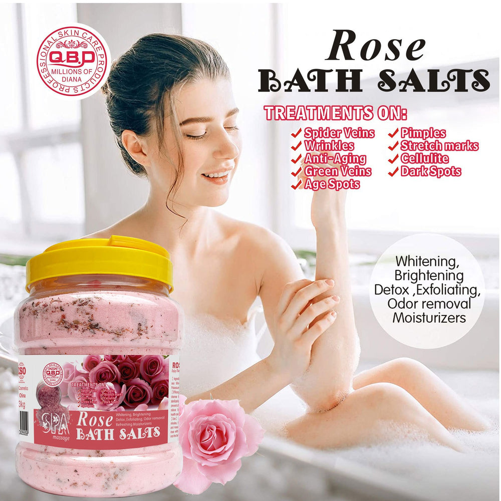 exclusive spa bath salt with petals for cleansing, scrubbing, exfoliating, chicken skin, foot bath, body bath salt for skin rejuvenation