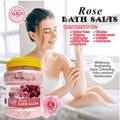 exclusive spa bath salt with petals for cleansing, scrubbing, exfoliating, chicken skin, foot bath, body bath salt for skin rejuvenation