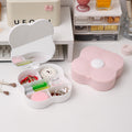 Jewelry storage makeup mirror four-leaf clover desktop folding makeup mirror student mirror dormitory plastic home mirror