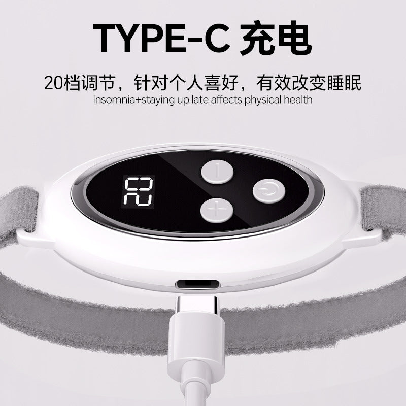 bestseller: smart & minimalist handheld sleep aid - ems pulse, white noise, stress relief, calming, high-efficiency deep sleep support