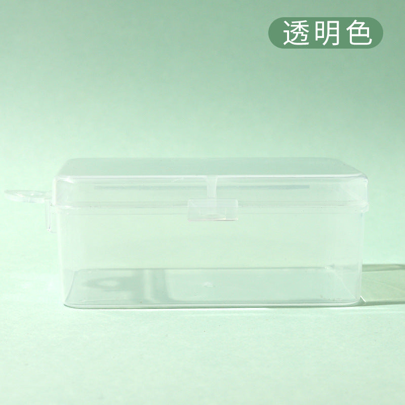 Wholesale mini plastic box - small finger puff packaging box, dustproof portable lidded jewelry storage box