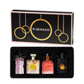 best-selling women's perfume four-piece set, long-lasting light fragrance, floral, black coffee perfume, women's gift box wholesale