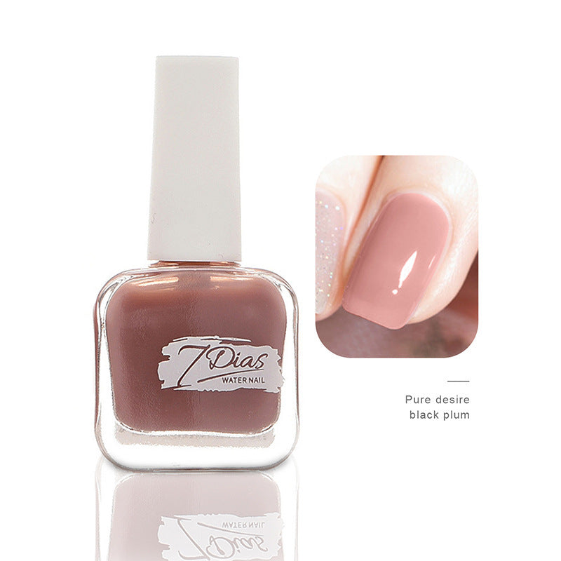 Nail polish manicure shop no-bake quick-drying long-lasting non-tearable fall and winter water-based non-peelable transparent nude nail polish