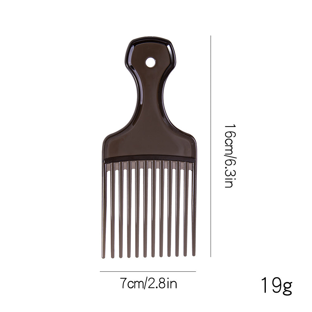 Retro oil head comb fashion oil head comb colorful oil head comb salon hair styling comb tool printed logo