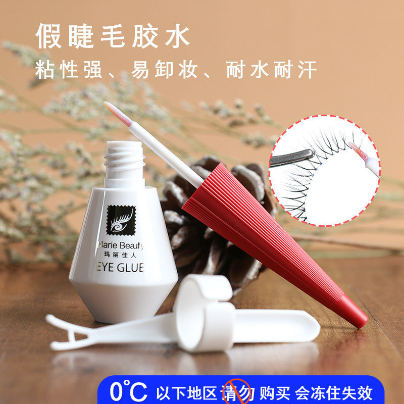 Mary's beauty false eyelash glue - clear, invisible, natural, seamless, quick-drying, super adhesive eyelash glue & eyelid tape setting cream