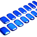 Zhengxiang custom gel nail stickers - waterproof, cross-border, european & american style, sparkling magic mirror powder, uv semi-cured nail stickers, gel nail