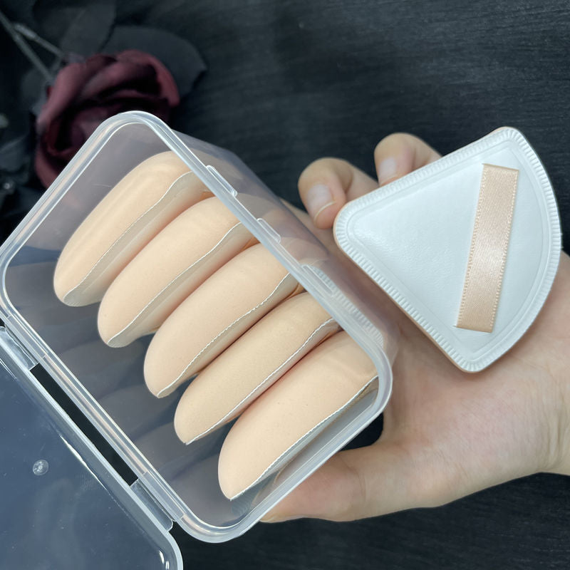Cotton candy puff air cushion powder bottom liquid special beauty egg triangular square makeup puff sponge powder puff dry and wet use
