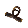 Frosted tortoiseshell bow shark clip back head hair clip hair clip for women classyelegant hair clip