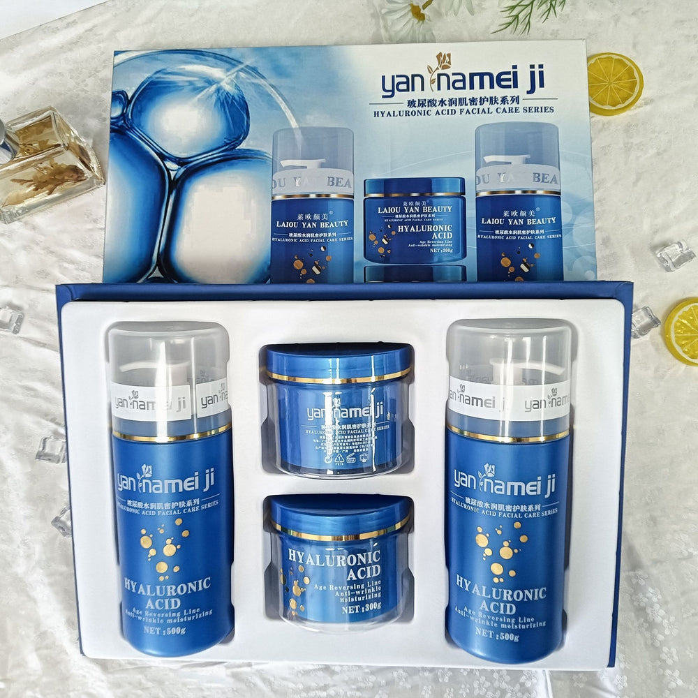 hyaluronic acid moisturizing skin care kit hydrating moisturizing water cream beauty salon line suit genuine four-piece set
