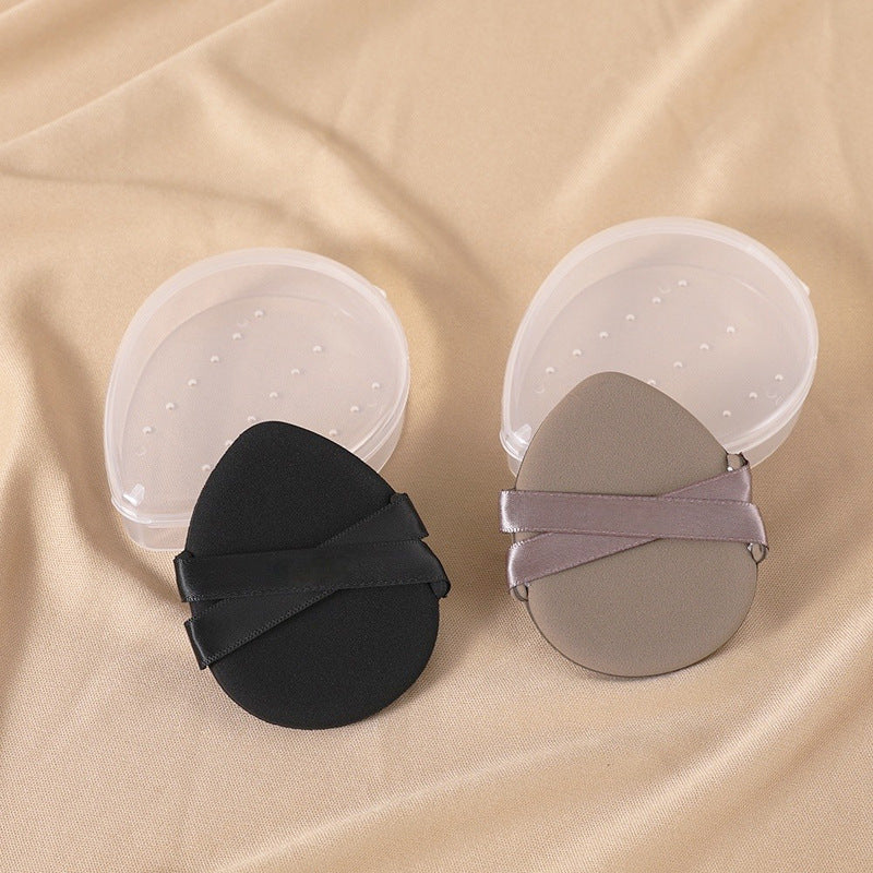 Thickenedsoft double ribbon air cushion puff dry and wet dual-use makeup application and easy to eat powder double bandage makeup puff