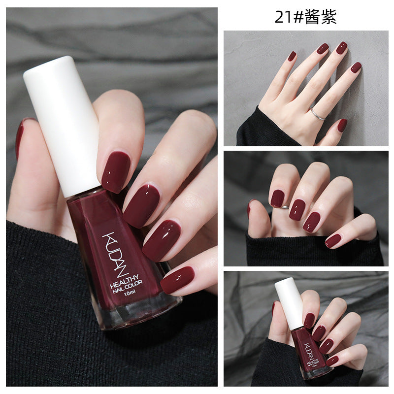New nail polish: peel-off, no-bake, water-based, odorless, glossy, clear nail polish - spring/summer collection