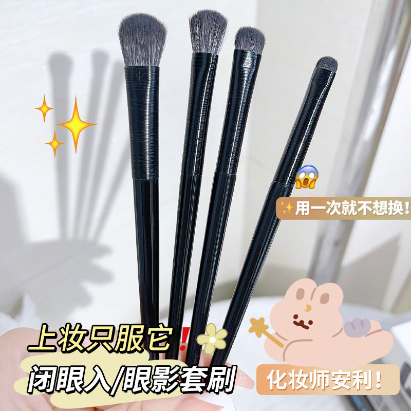 Jonbos wooden handle eyeshadow brush fiber hair large detail tapered silkworm brush eye smudge brush makeup brush eye makeup