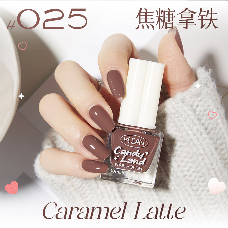 Kudan nail polish no bake quick drying peelable light fragrance 10ml water-based nail polish new cross-border best selling 36 colors