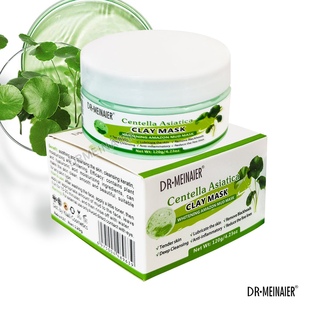 vitamin e & vitamin c facial mud mask 120g - hydrating, moisturizing, and nourishing hyaluronic acid mask cream