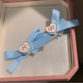Want pure ribbon hair clip cute casual one-word clip bows bangs clip easiest for match hair accessories sweet side clip jewelry for women