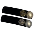 Korean new arrival velvet beads one-word clip classy inlaid hair clip casualeasiest for match duckbill clip side hair clip popular