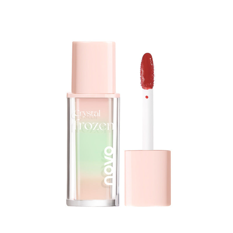 Novo crystal jelly long-lasting lip gloss - perfect for students, brightens, hydrates, and creates a glossy, glass-like finish