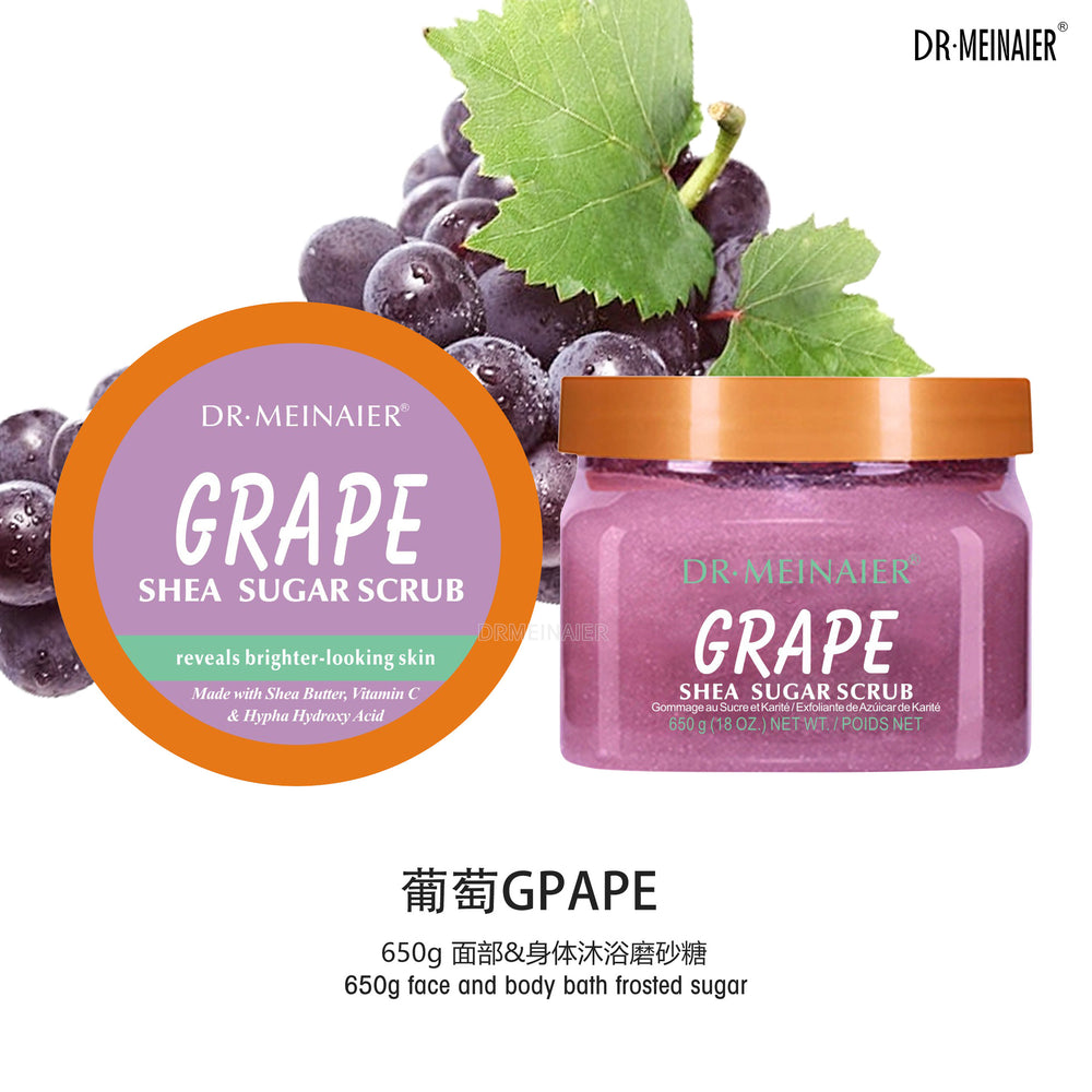 foreign trade fruit scrub sugar bath salt exfoliating chicken skin whole body bath salt wet salt vc sugar scrub 650