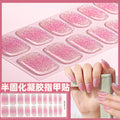 Zhengxiang custom gel nail stickers uv light therapy semi-cured nail art stickers second generation semi-cured nail stickers waterproof wholesale