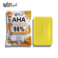soap bagged soap turmeric aha fruit soap arbutin brightening moisturizing cleansing scrub 80g