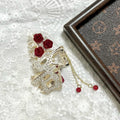 Ancient style classyelegant metal rose flower hair clip for women, back of head flower hair clip, shark clip, headwear