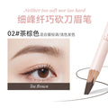 Novo fine-tip microblade brow pencil - hard core, waterproof, smudge-proof, beginner-friendly, natural hair-like definition, wild brow look