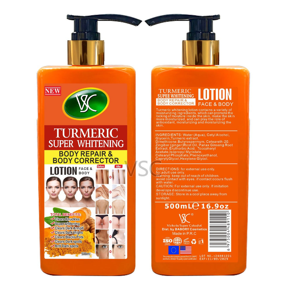 foreign trade turmeric skin care series essence liquid facial cream body lotion scrub wholesale foreign trade