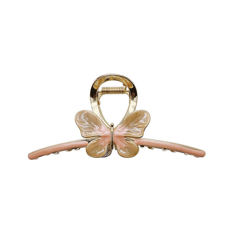 Metal retro palace style butterfly clip cold style hair large shark clip girl hairpin hair accessories wholesale