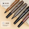 Artificial water eyebrow pencil four-pronged wild long-lasting non-smudged waterproof anti-sweat non-fading natural eyebrows clearly defined