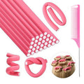 universal bar 24cm 31-piece curly hair set pointed tail comb hairdressing big wave factory straight hair curly