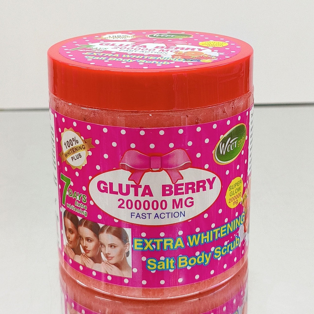 export glutathione skincare series: brightening oil, body lotion, face cream, bath salts, soap, and cleanser