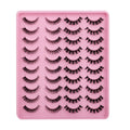 Carefully selected* 20 pairs of false eyelashes across borders, european and american thick stereo d-curved russian eyelashes qingdao wholesale factory