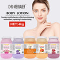 vitamin c brightening body lotion - moisturizing, exfoliating, face & body - rose & lavender scent - 4kg