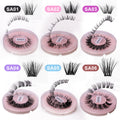 hot-selling full strip pair, mixed natural thick and curly false eyelashes, european and american versatile eyelash glue style